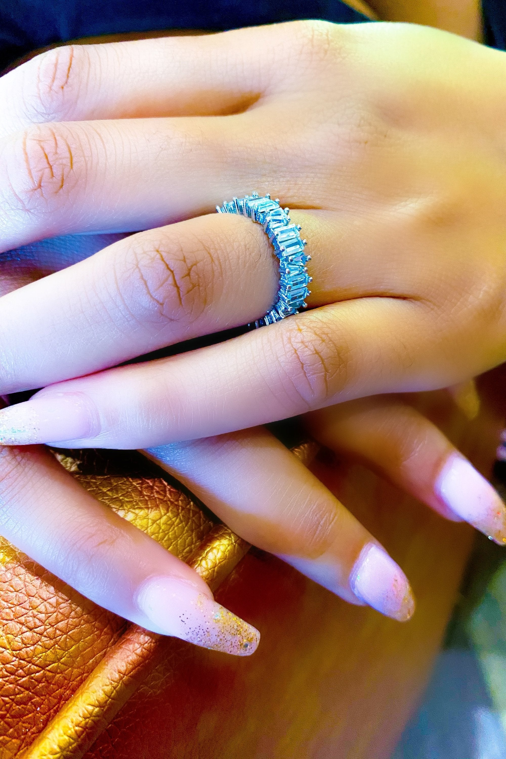 So Icy Diamond Baguette Ring