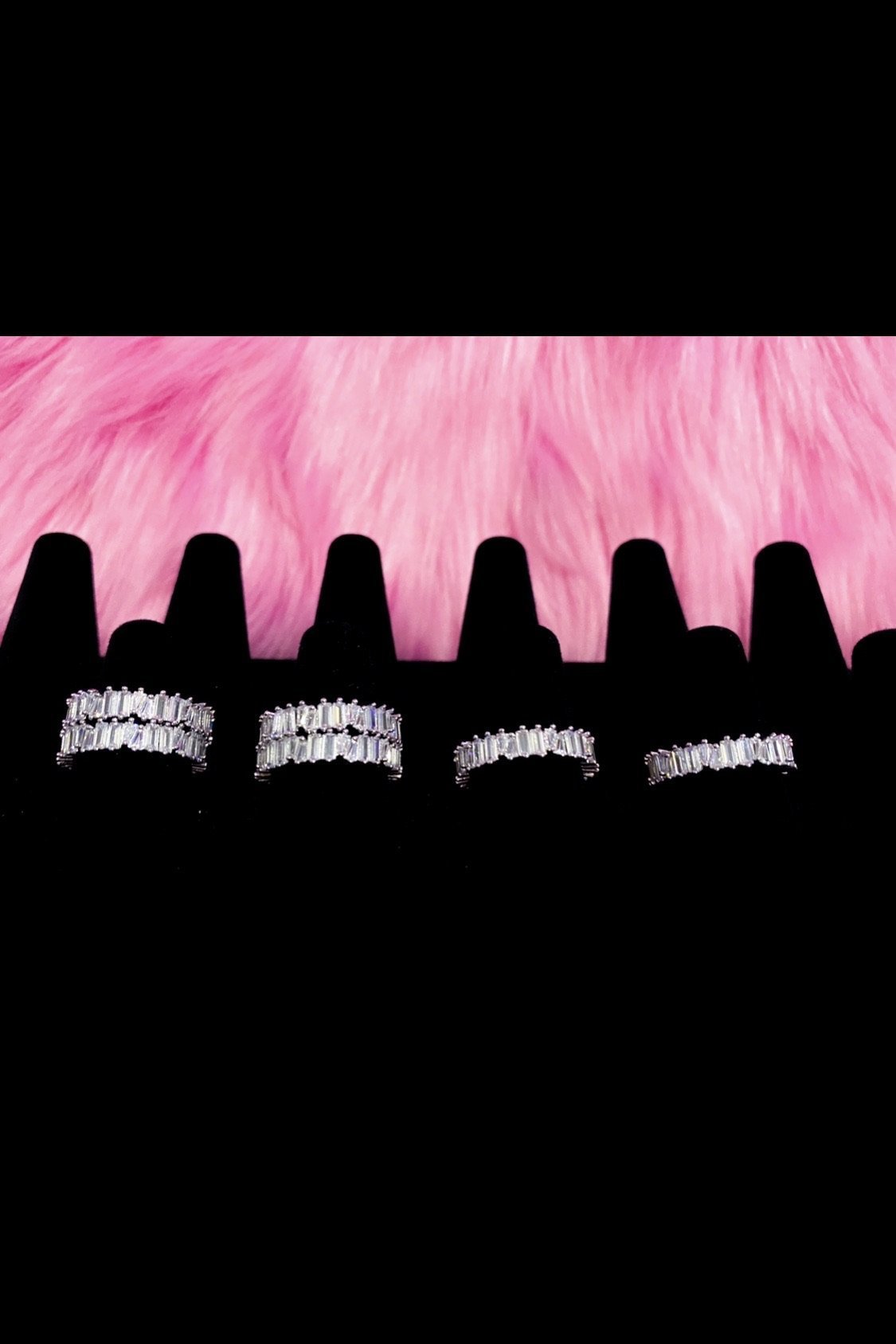 So Icy Diamond Baguette Ring