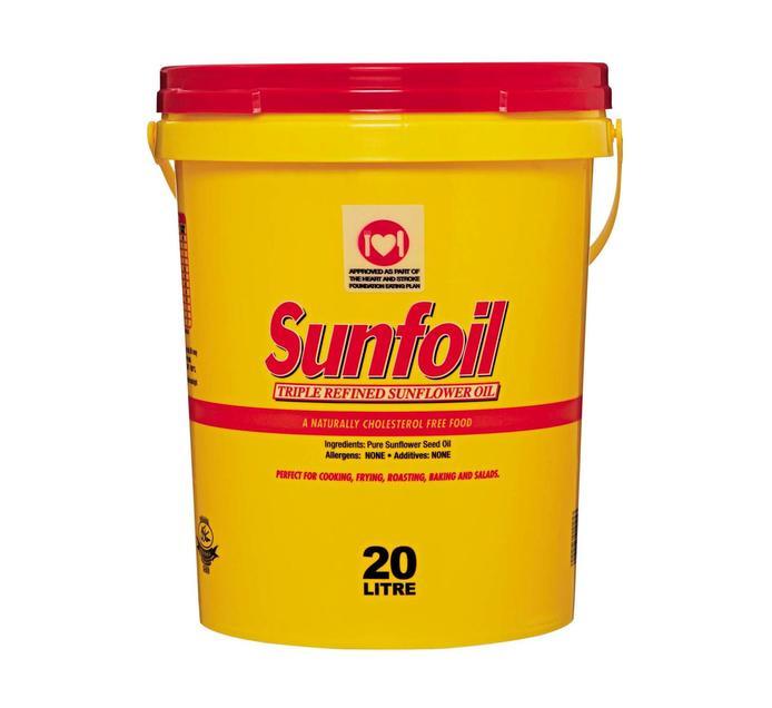 SUNFOIL Sunflower Oil (1 x 20L) - myhoodmarket