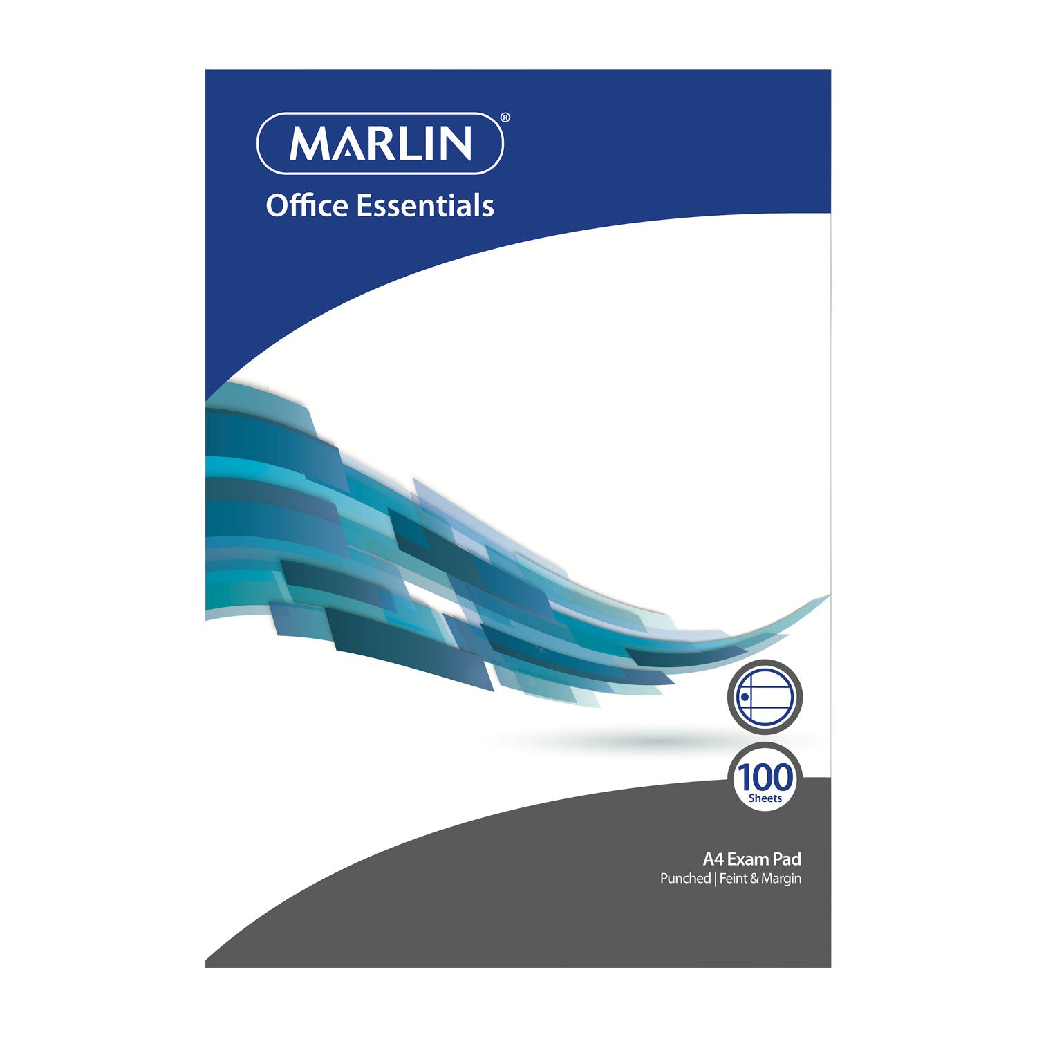 Marlin Exam Pads Punched 100L A4
