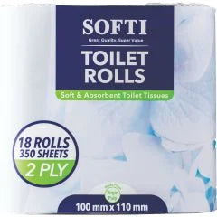 Softi Toilet Rolls 2ply 18's
