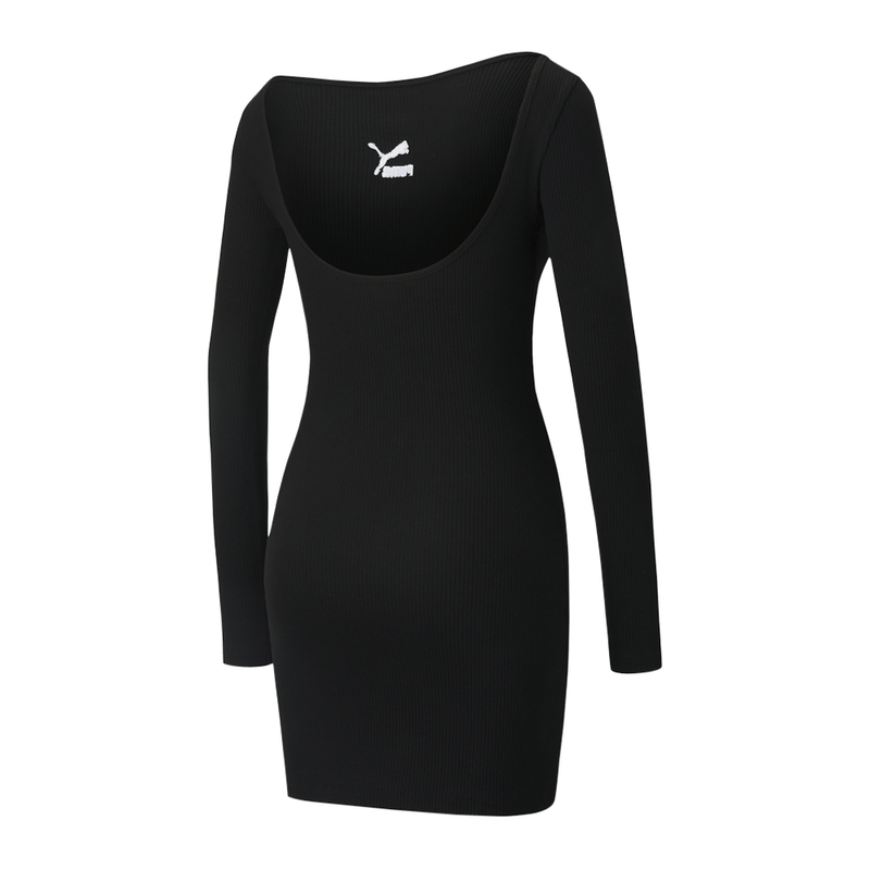 Puma Women's Classic Ribbed Black Dress
