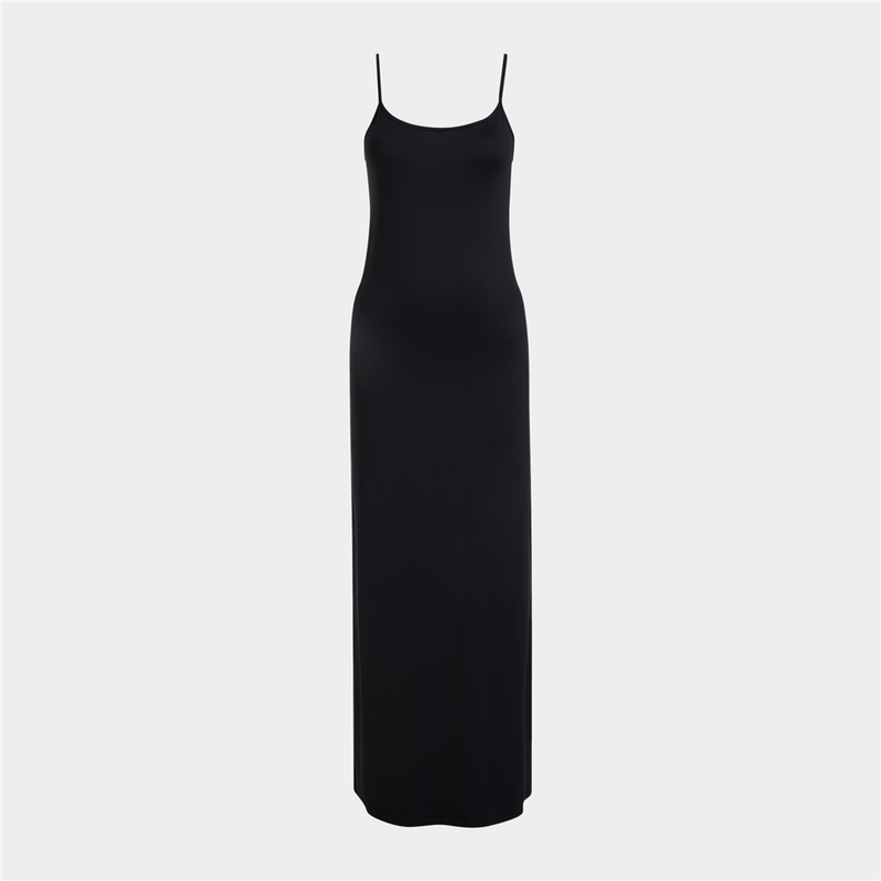 Y&G Soft Maxi Slip Dress - Black