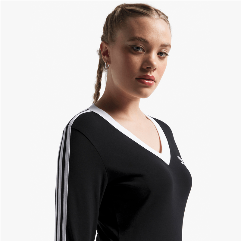 Adidas Originals Women's Black V-Neck Dress