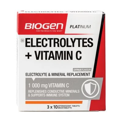 Biogen Electrolyte Vit C Fizzy 30's