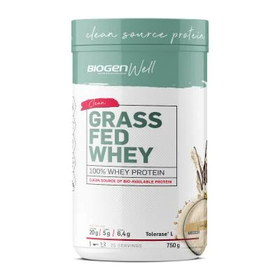 Biogen Grass Fed Whey Vanilla 750g