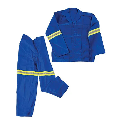 Two Piece 100% Cotton Royal Blue Conti Suit with Reflective Tape