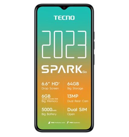 Tecno Spark GO 2023 64GB Dual Sim Black