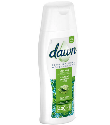 Dawn Aloe Vera & Avocado Oil Soothing Body Lotion for Sensitive Skin 400ml