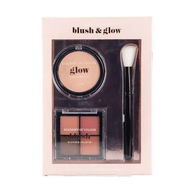 Academy Of Color Blush & Glow Set With Brush