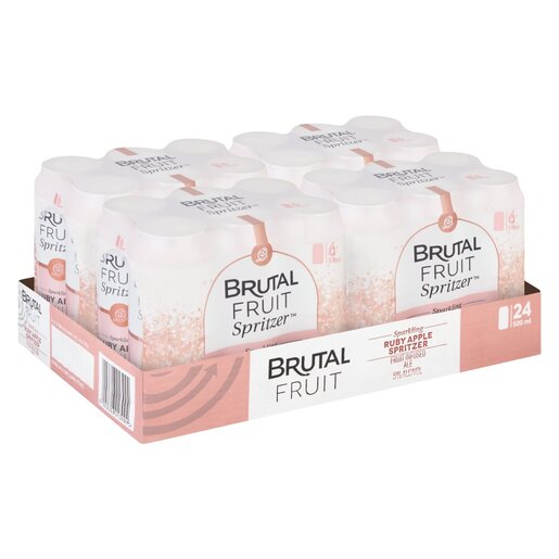 Brutal Fruit Ruby Apple Spritzer 24 x 500ml