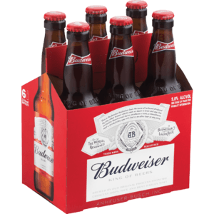 Budweiser Beer Bottles 6 x 330ml - myhoodmarket