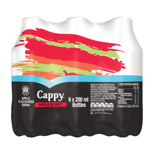 Cappy Apple Burst Flavoured Drink 6 x 200ml
