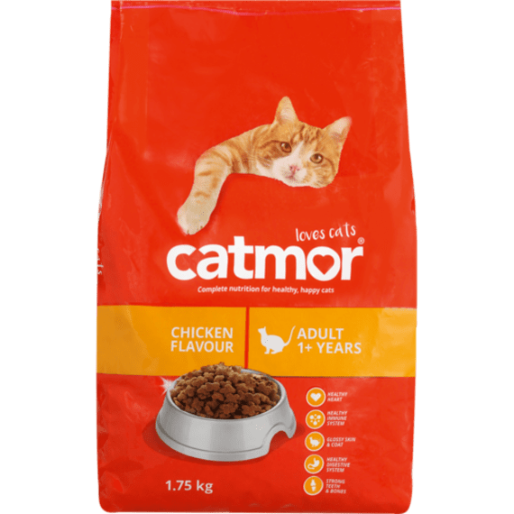 Catmor Adult Chicken Flavour Cat Food Pack 1.75kg