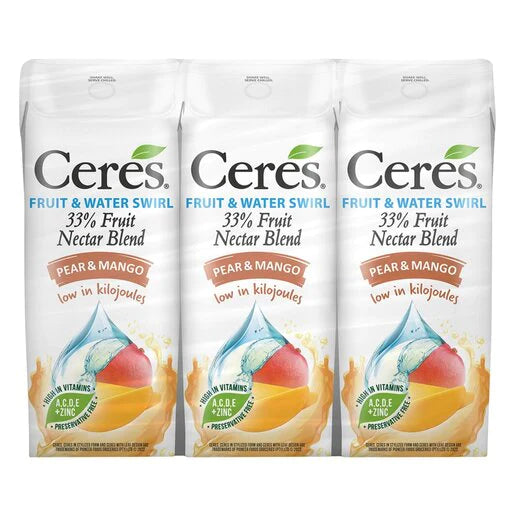 Ceres Pear & Mango Juice Pack 6 x 200ml