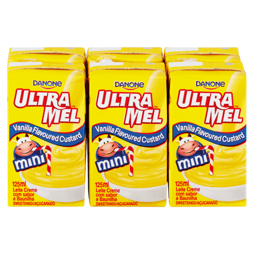 Danone Ultramel Vanilla Flavoured Custard 6 x 125ml