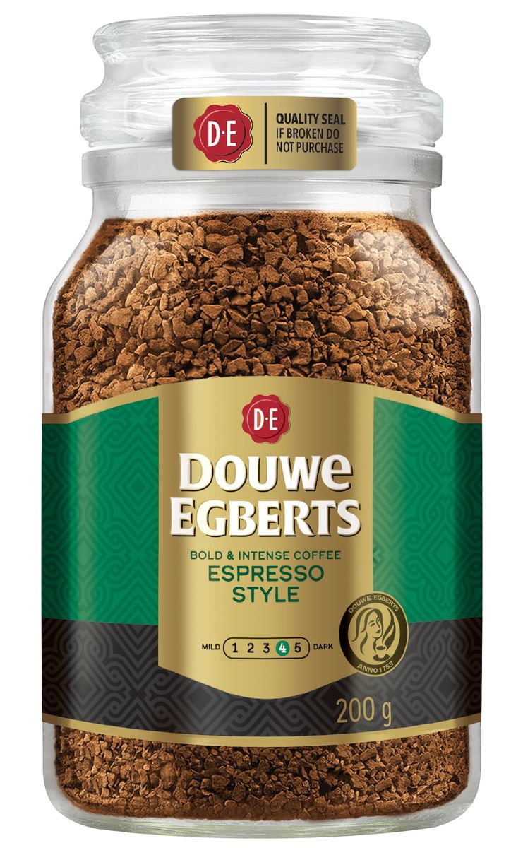 Douwe Egberts Espresso Style Instant Coffee - 200g Jar