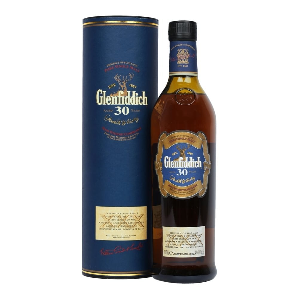 Glenfiddich 30 Year Old Whisky Bottle 750ml