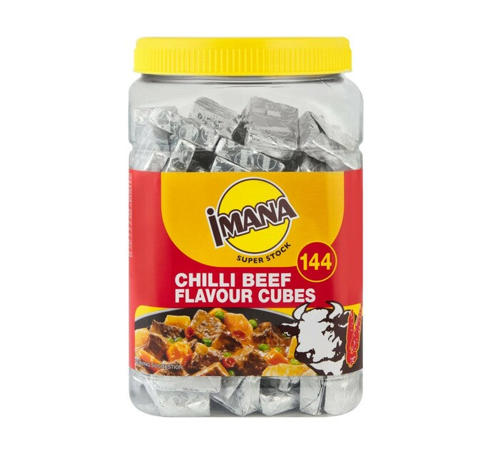 Imana Stock Cubes Jar Chilli Beef (6 x 144's)