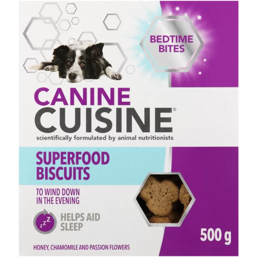 Canine Cuisine Bedtime Bites Superfood Dog Biscuits 500g