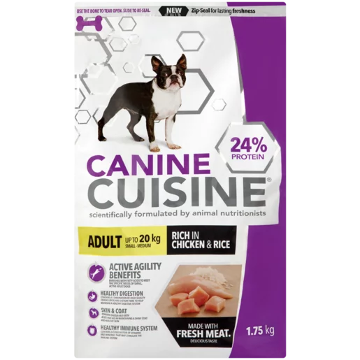 Canine Cuisine Chicken & Rice Adult Dry Dog Food 1.75kg