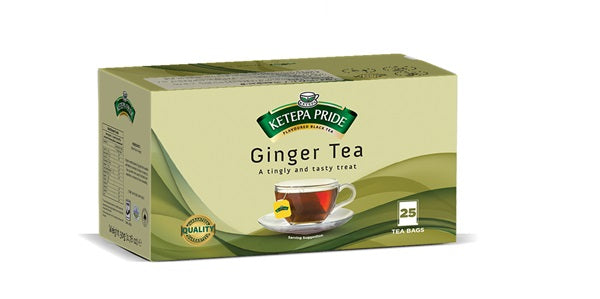 Ketepa Pride (Tagged & Enveloped) Ginger Flavoured Tea Bags 25’s