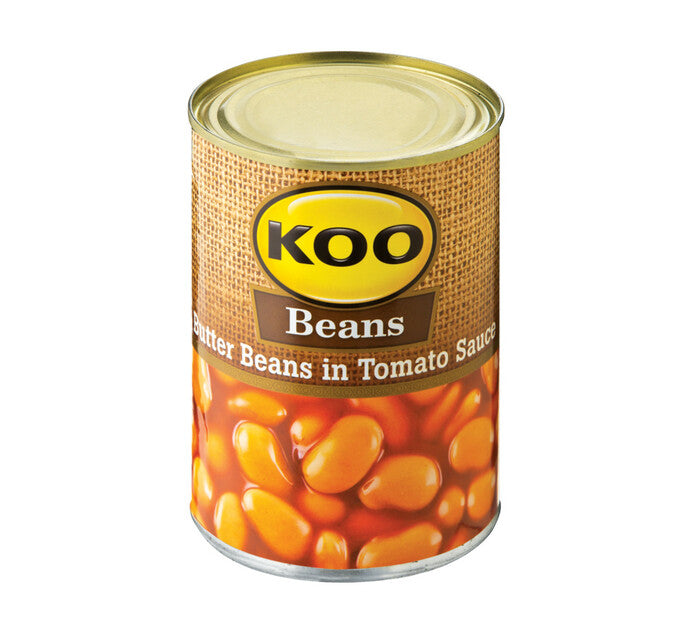 Koo Butter Beans In Tomato Sauce (12 x 420g)