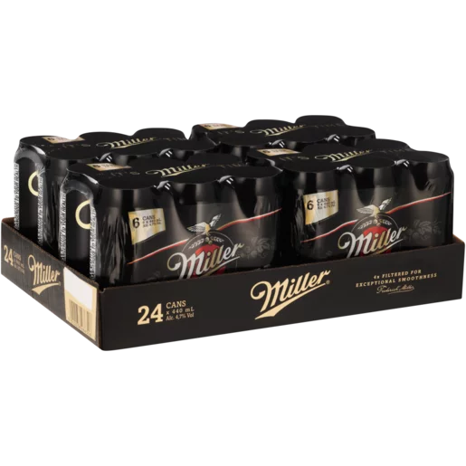 Miller Genuine Draft Beer Cans 24 x 440ml