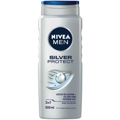 Nivea Men Silver Protect Shower Gel 500ml