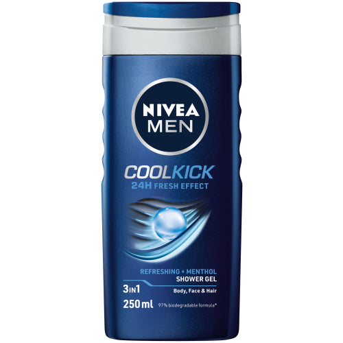 Nivea Men Cool Kick Shower Gel 24h Fresh Effect 250ml