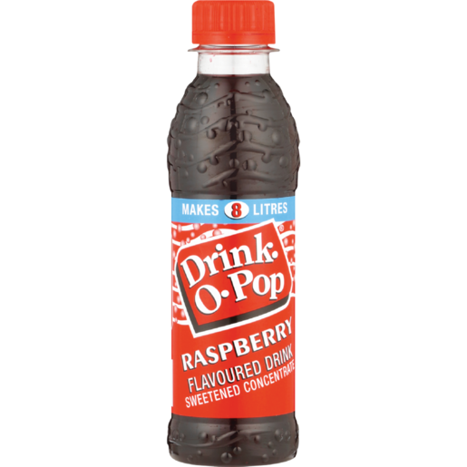 Drink-O-Pop Raspberry Concentrated Cordial 200ml