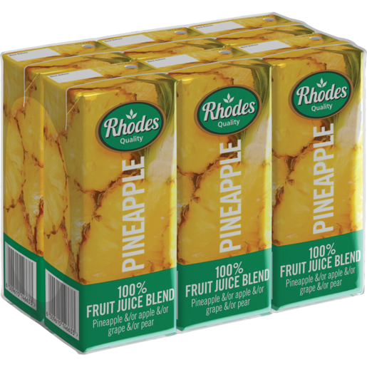 Rhodes 100% Pineapple Juice 6 x 200ml