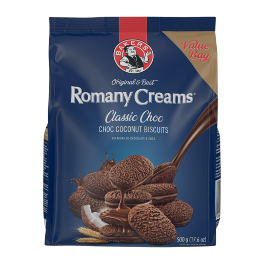 Bakers Romany Creams Classic Chocolate Biscuits 500g