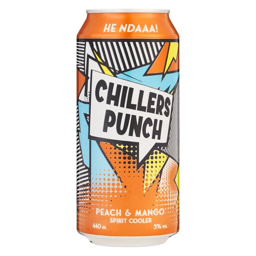 Chillers Punch Peach & Mango Spirit Cooler 440ml