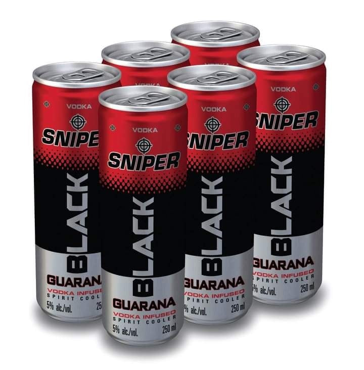 Sniper Black - Vodka Infused Spirit Cooler With Guarana 6 x 250ml