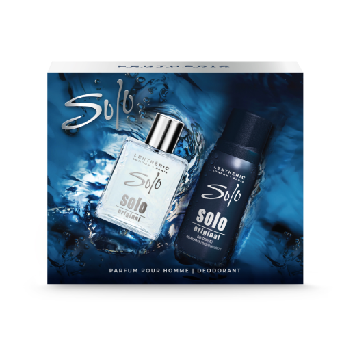 Lenthéric  Solo Parfum Pour Homme 50ml & Deodorant Original 150ml