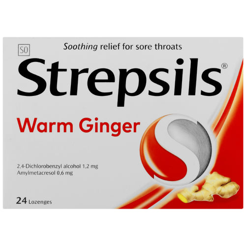Strepsils Lozenges - Warm Ginger - 24s