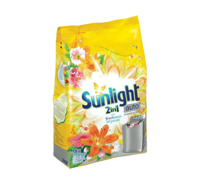 Sunlight 2 In 1 Spring Sensation Auto Washing Powder 1kg