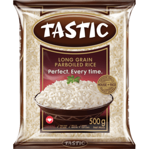 Tastic Long Grain Parboiled Rice 500g - myhoodmarket