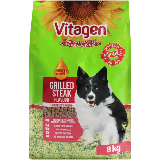 Vitagen Grilled Steak Flavour Dog Food 8kg