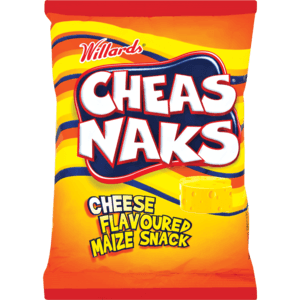 Willards Cheas Naks Cheese Flavoured Maize Snack 135g - myhoodmarket