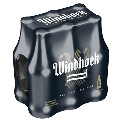 Windhoek Draught Beer 6 x 440ml NRB