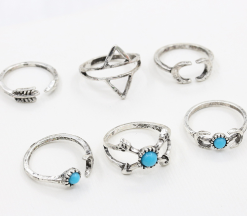 Vintage six-piece ring