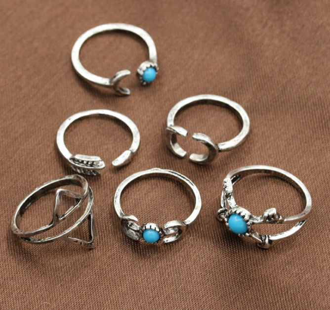 Vintage six-piece ring