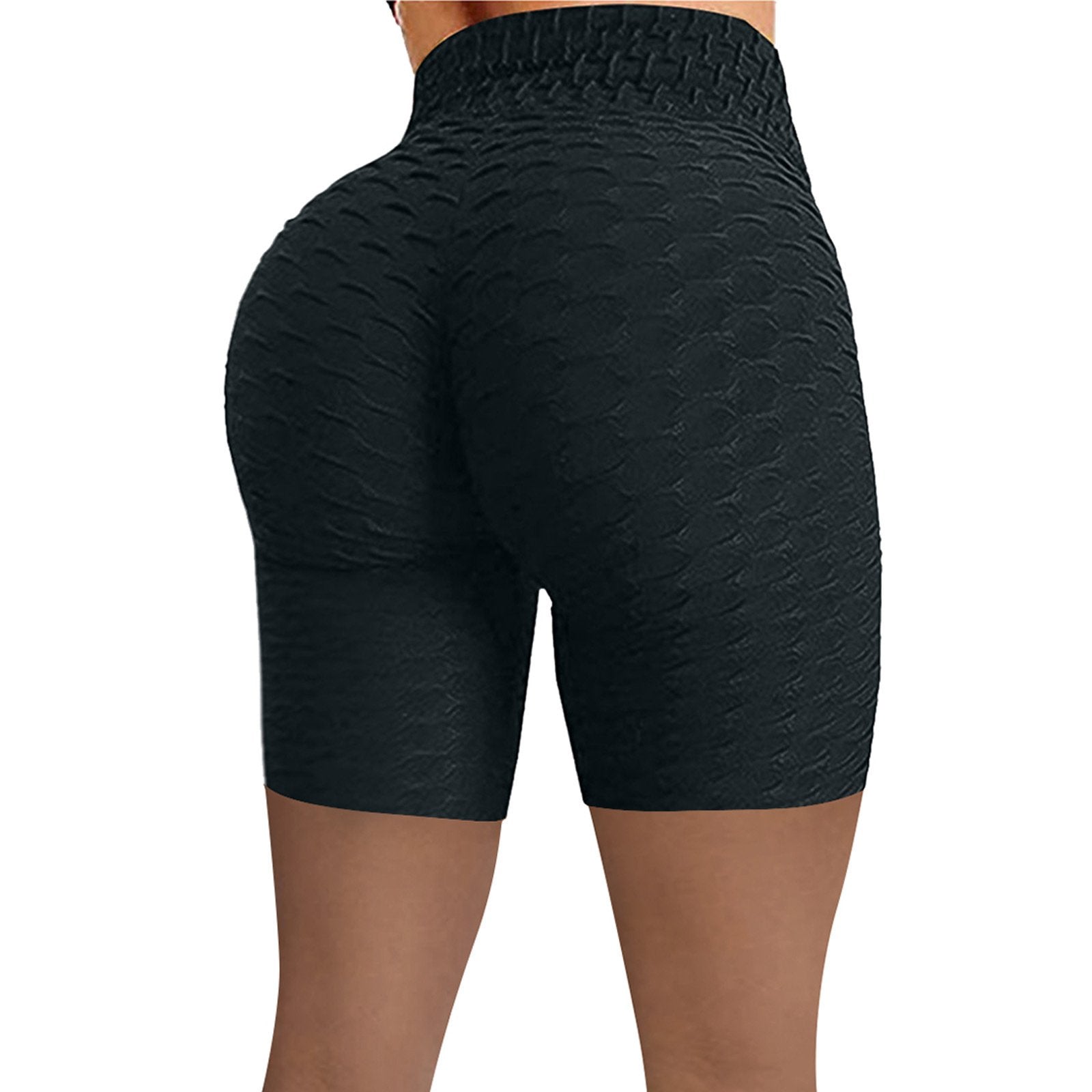 Ladies High Waist Hip Sports Pants Jacquard Bubble