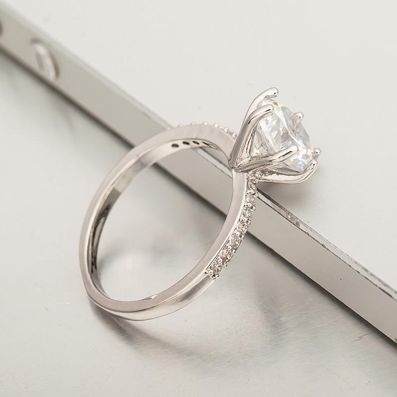 Six-Claw Diamond Ring