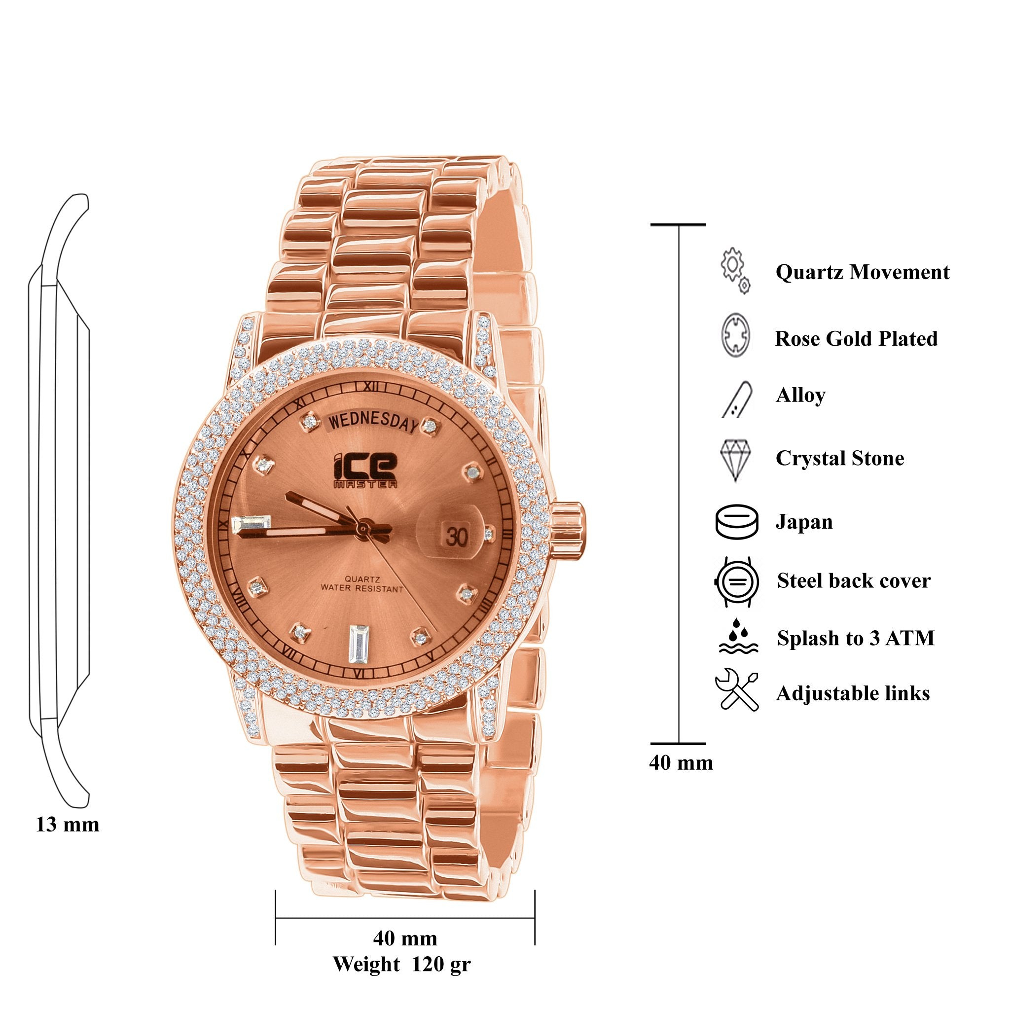 Incandescent Bling Metal Watch | 562635