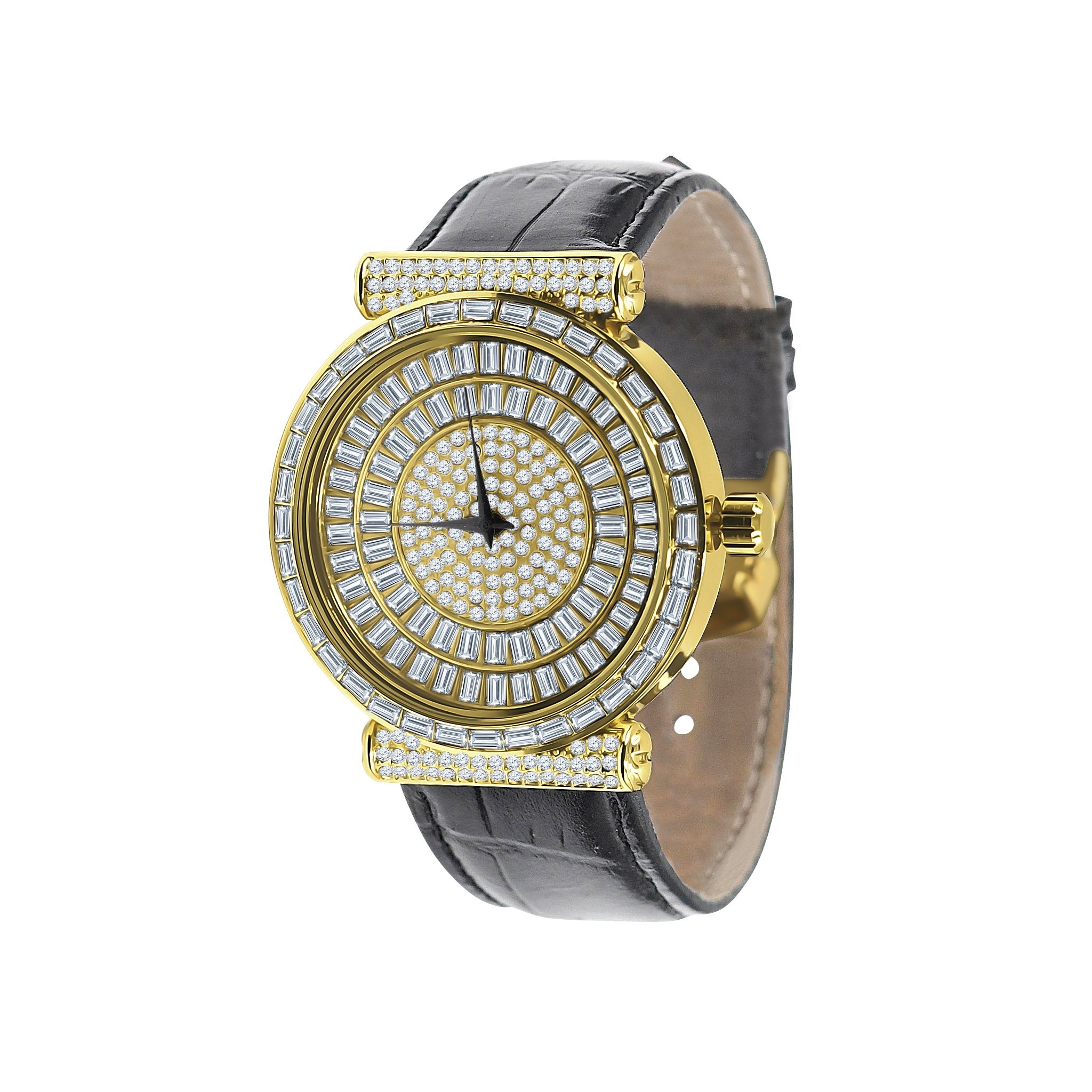 Plaltial Bling Leather Watch | 5110352