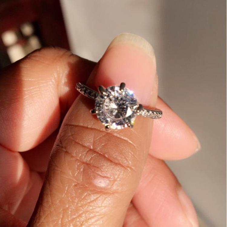 Six-Claw Diamond Ring