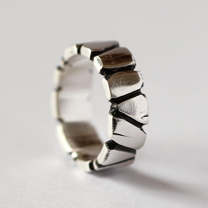 Rock 999 Silver Ring
